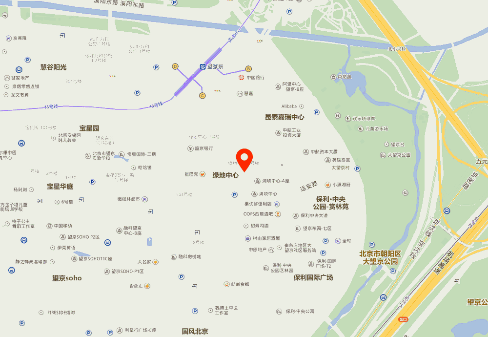 绿地中国锦位置地图